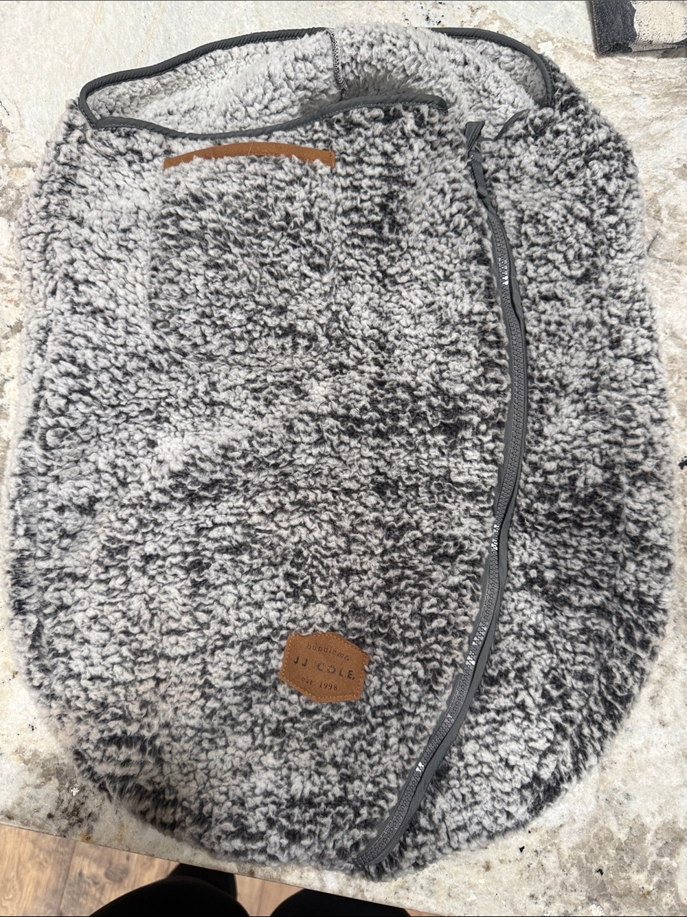 JJ Cole Plush Sherpa carrier / car seat cover